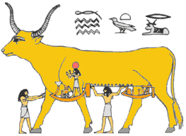 Golden Calf Egyptian Model